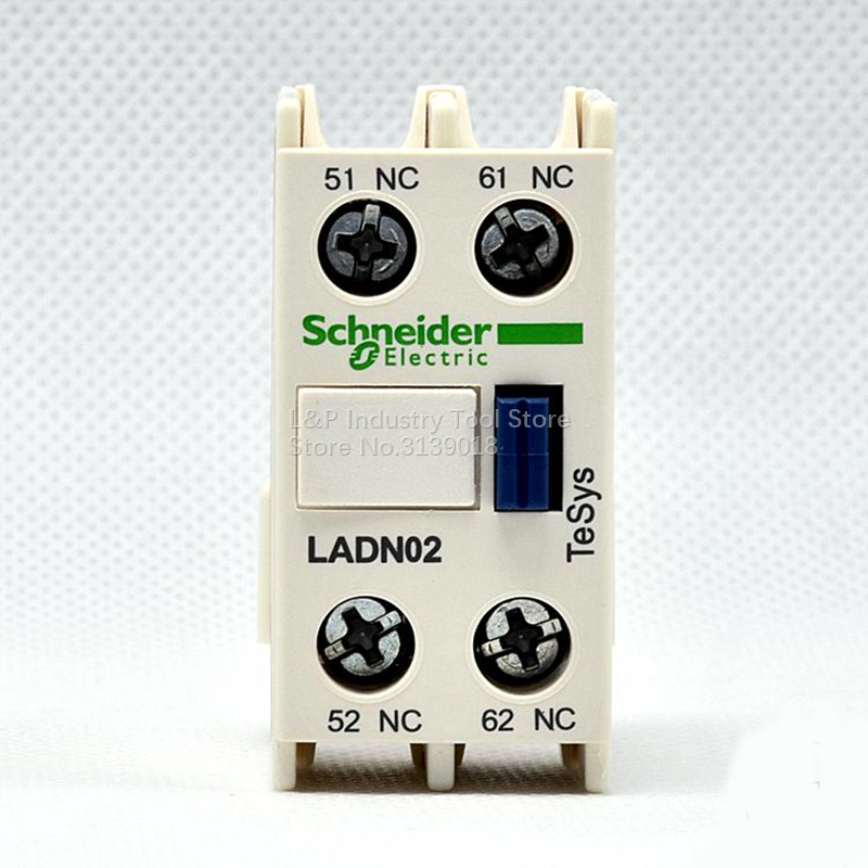 새로운 오리지널 schneider electric ladn02c 보조 접점 블록 LA-DN02C 2nc d 시리즈 접촉기 용